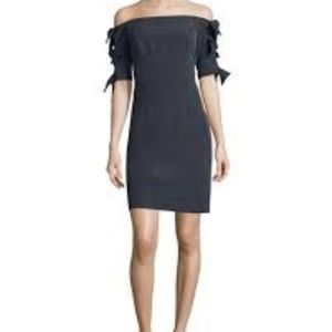 NWT Milly Slate Off-the-Shoulder Minidress Size 2